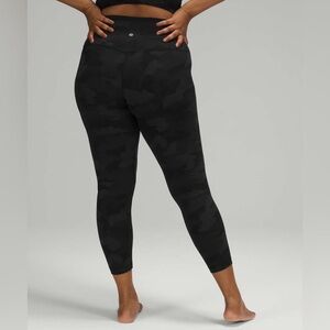 Lululemon Align Pant 25" Heritage 365 Camo Deep Coal Multi Size 10